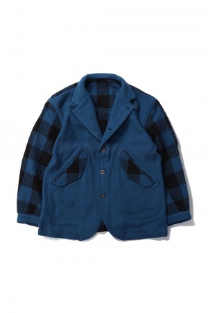 MELTON CPO JKT / BLUE | セレクトショップ｜DeepInsideinc.com Store