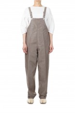 Wool hemp fishing overalls -brown (PT0605-SA22)