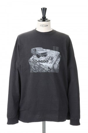 LONG SLEEVE T-SHIRT / VINTAGE BLACK (SQ-22SS-LT-04)