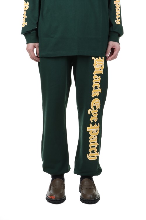 ALL CITY BLACKLETTER SWEAT PANTS/GREEN(BEPSS22PA06