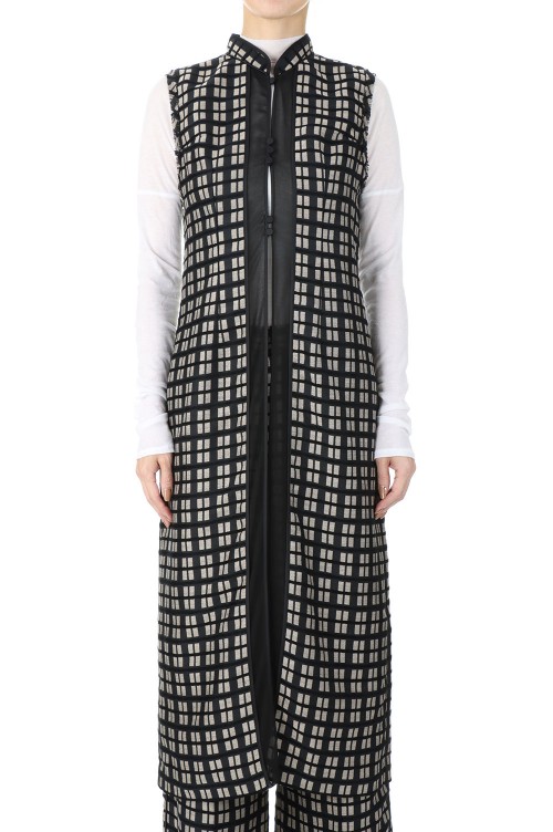 Geometric jacquard vest todayful - ベスト