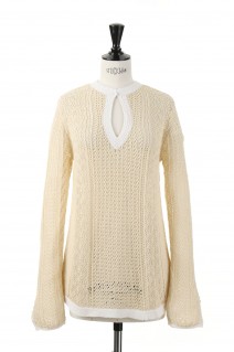 Pattern Lace Knit -NATURAL(12220519)