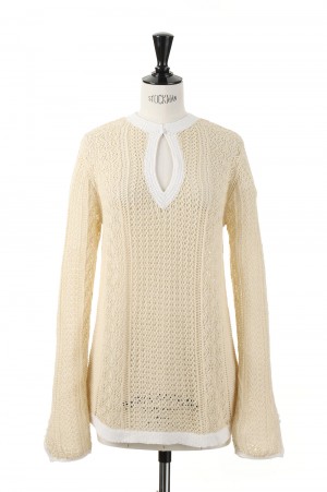 Pattern Lace Knit -NATURAL(12220519)