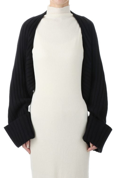 Volume Knit Sleeve -BLACK(12220512) | セレクトショップ