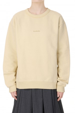 Logo Sweatshirt - Vanila Yellow (FN-WN-SWEA000130)