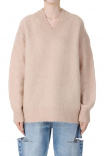 V-Neck Jumper - Warm Beige (FN-WN-KNIT000514)