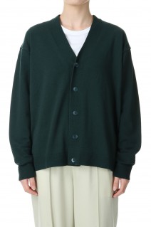NATURAL DYE WOOL OVERSIZED CARDIGAN -Green (KRAGNW0800)