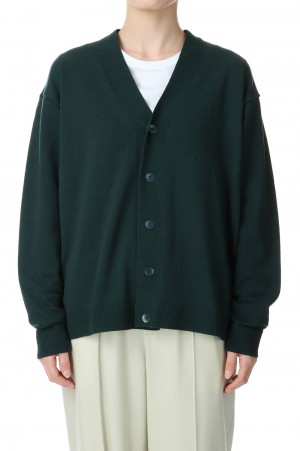 NATURAL DYE WOOL OVERSIZED CARDIGAN -Green (KRAGNW0800)