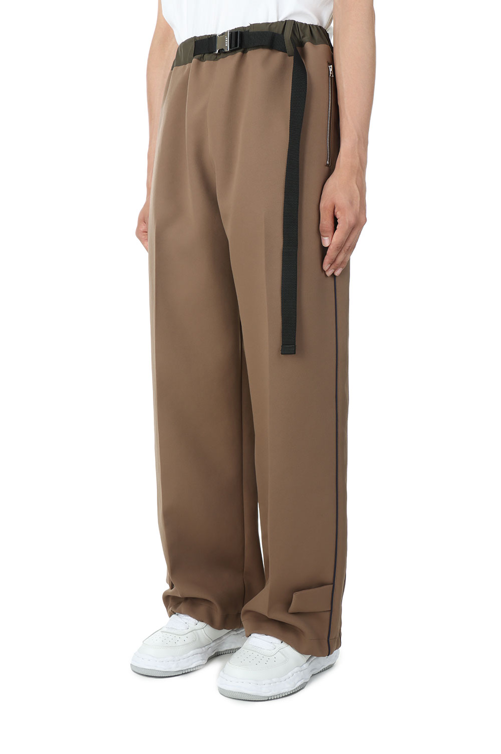 パンツSacai 22AW Technical Jersey Pants 1 ブラウン