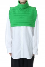 5G HIGH NECK KNIT BIBS -LIME GREEN(22WKN-#414S)