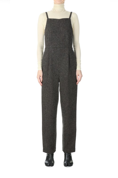 西日本産 WOOL HAIRLINE LIGHT TWEED OVERALLS | www