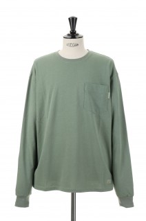 Abc. 123. Long Sleeve Pocket Tee / Aventurine Green（ABC123LST100）