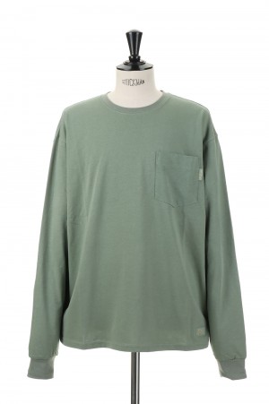 Abc. 123. Long Sleeve Pocket Tee / Aventurine Green（ABC123LST100）