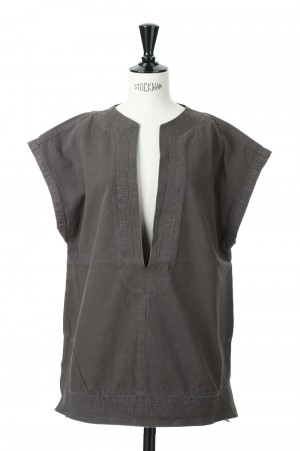 Cotton Keyneck Pullover -CHARCOAL GRAY(12110427)