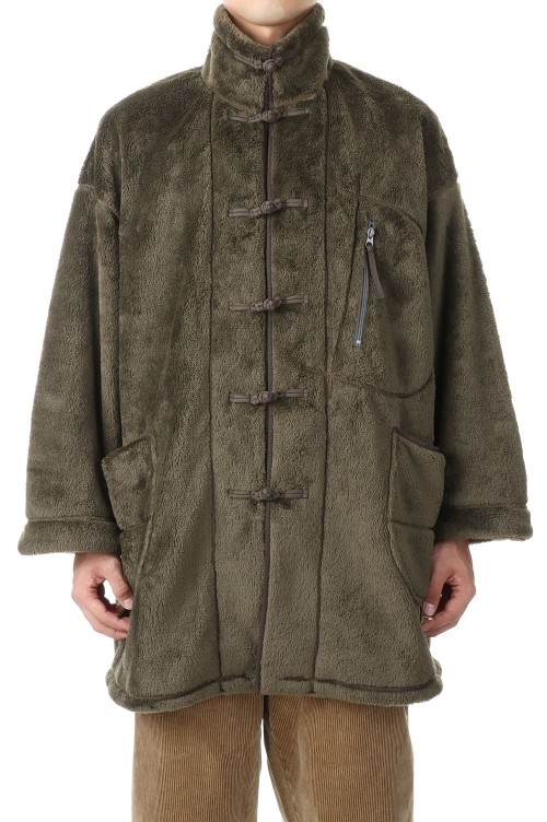 HIGH LOFT FLEECE CHINESE COAT (POLARTEC) - OLIVE (PC-022-2007