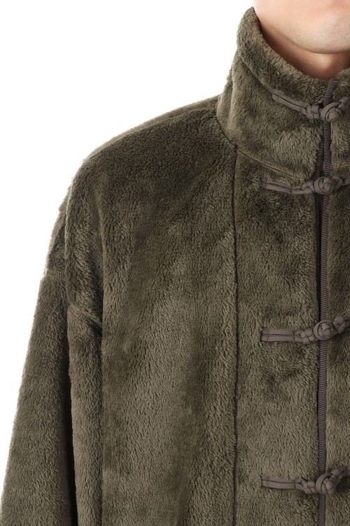 HIGH LOFT FLEECE CHINESE COAT (POLARTEC) - OLIVE (PC-022-2007