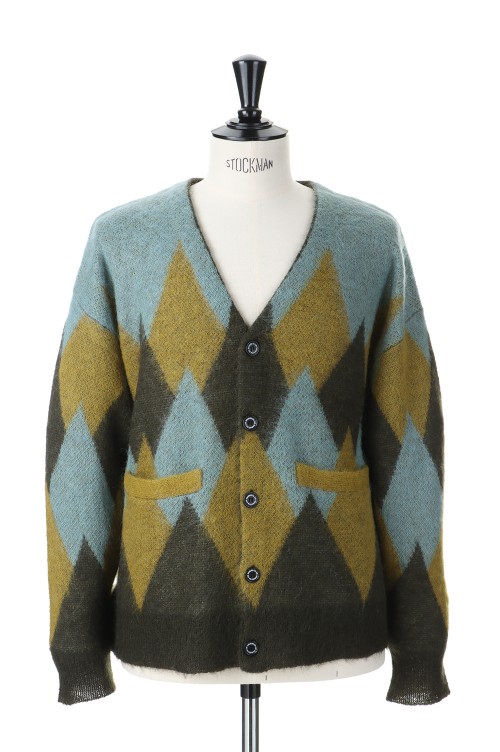 格安】DAIRIKU Argyle Mohair Knit Cardigan | www.jarussi.com.br