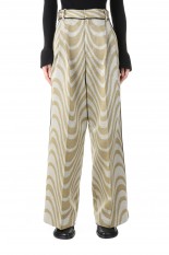 Piping Jacquard Pants (12220702)