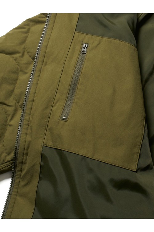 TECH QUILT DOWN LINER CARDIGAN - OLIVE (BJ-26022W) |  セレクトショップ｜DeepInsideinc.com Store