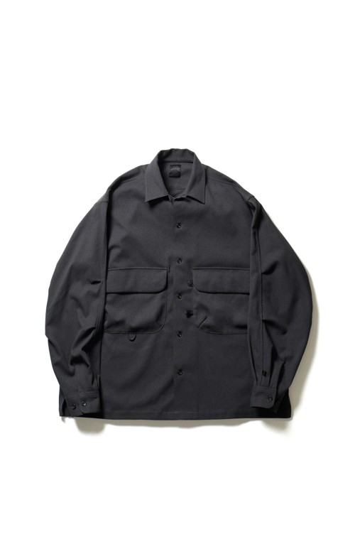 TECH NEW ANGLERS OPEN FLANNEL - CHARCOAL GRAY (BE-86022W