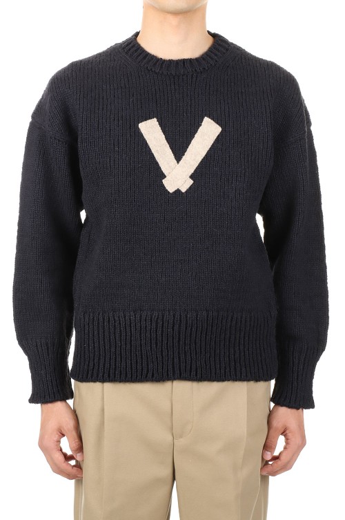 ショップ visvim CREW KNIT W ZIG-ZAG サイズ2 ニット