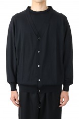 High Gauge Knit Cardigan - BLACK (GM223-80119B)
