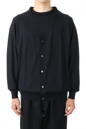 High Gauge Knit Cardigan - BLACK (GM223-80119B)