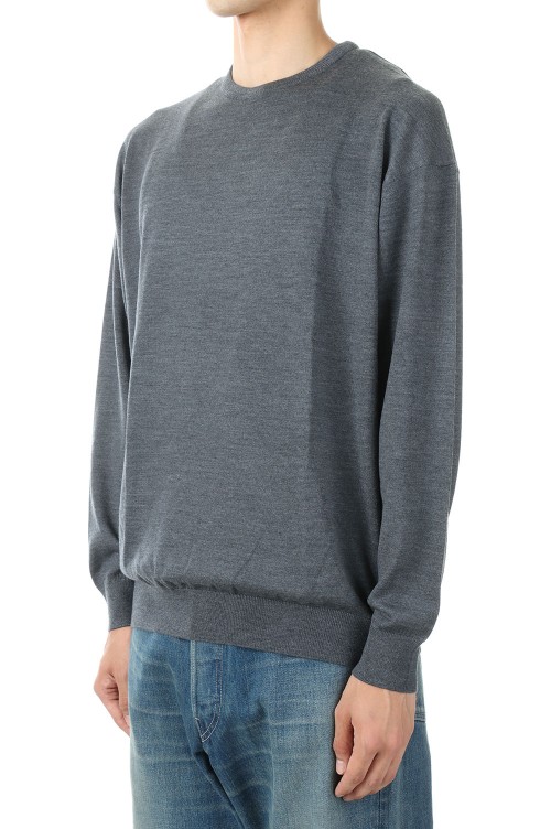 High Gauge Crew Neck Knit - C.GRAY (GU223-80118B) | セレクト