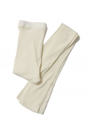 WOOL RIB LEGGINGS/WHITE(22AMSPA06)