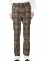 PLAID PANTS/BROWN(22AMSPA03)