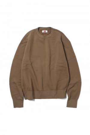 SHEEP FLEECE CREW(22AW-SW-01)-B - MOCHA-