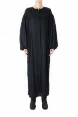 Wool Balloon sleeve Dress/BLACK(E22AW/D-01/01)