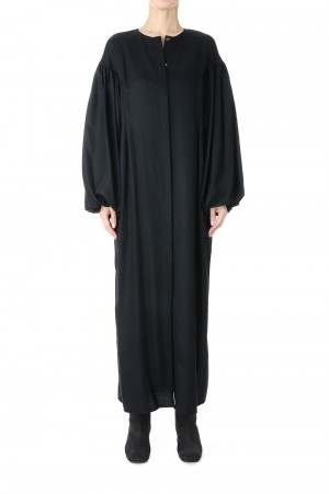Wool Balloon sleeve Dress/BLACK(E22AW/D-01/01)
