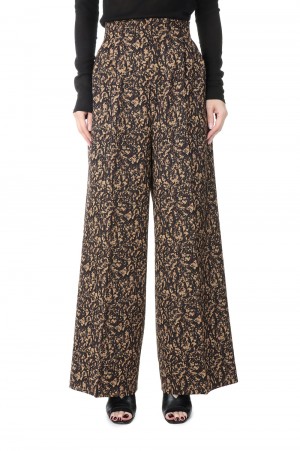Granite High waist pants/BROWN mix(E22AW/P-02/02)