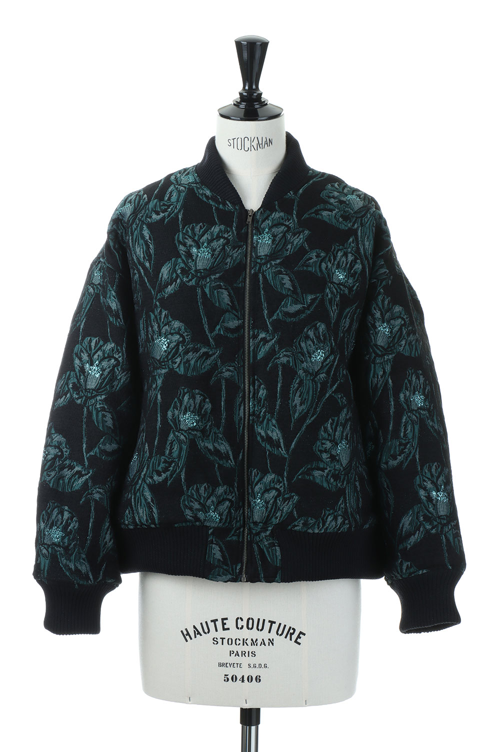 EBONY(エボニー)】 Camellia jacquard Blouson-