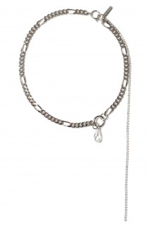 Vicky crystal necklace -PALLADIUM(26JC01VICKY2)
