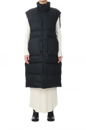 Lightweight Twill Mountain Down Vest -BLACK(NDW2267N)