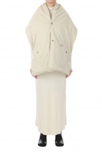 Lightweight Twill Mountain Down Cape -LIGHT BEIGE(NN8256N)