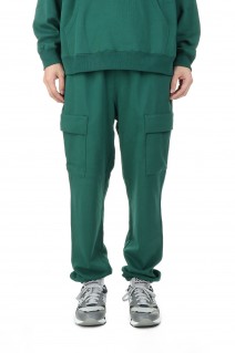 CARGO PANTS COTTON SWEAT/GREEN(F372005C)