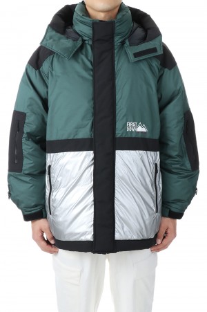 HERITAGE DOWN JKT DICROS®MAURI RIP/GREEN(F342533C)