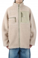 Wool Boa Fleece Field Jacket - Beige (NA2252N)