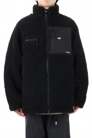 wool boa fleece field jacket