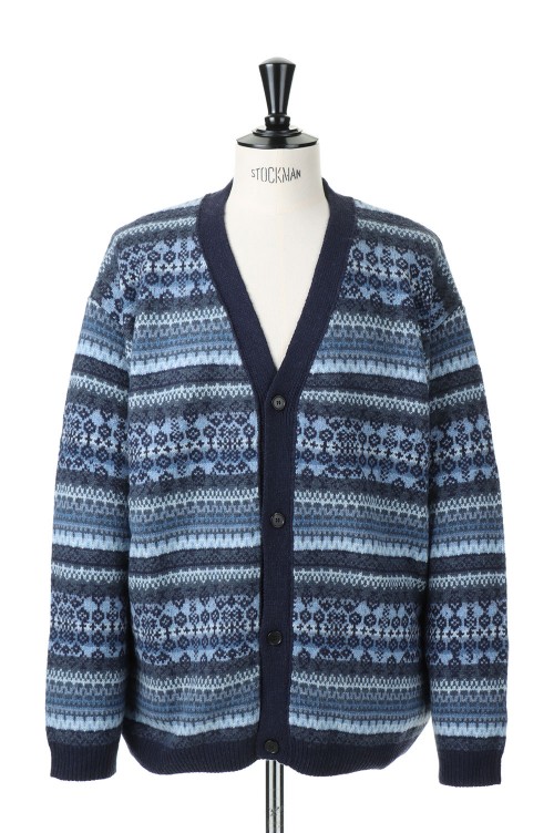 2022春夏新色】 UNUSED 5G fair Isle cardigan サイズ3 okhuijsen.com