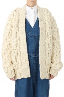 SHELL PATTERN HAND GAWN -Natural (222WT-KN02)