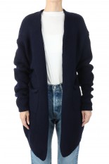 Fine Lamb &amp; Cashmere Bulky Knit Cardigan-NAVY(18RKNTOP-04KAT)