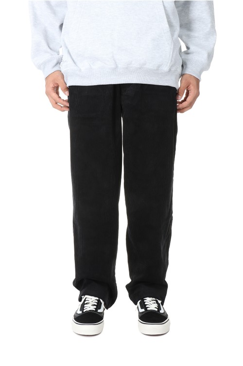 SHORE CORDUROY BEACH TROUSERS - BLACK (222WVDS