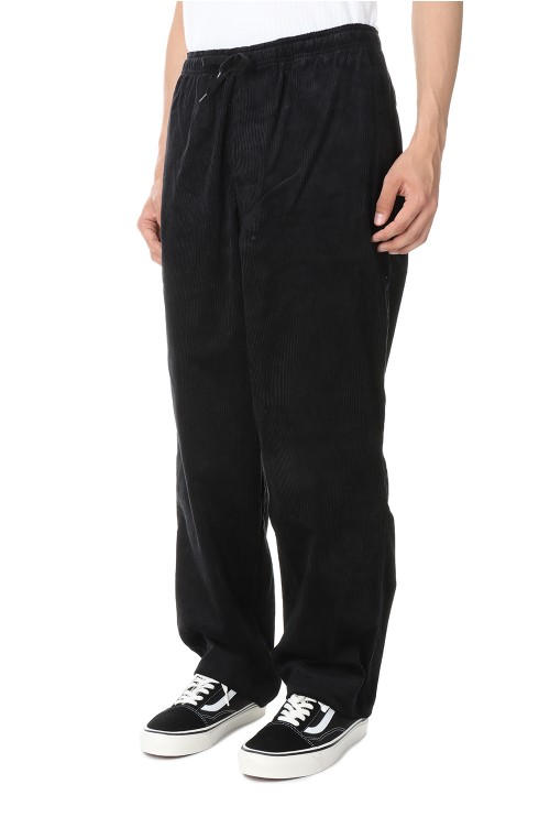 SHORE CORDUROY BEACH TROUSERS - BLACK (222WVDS-PTM02) | セレクト 