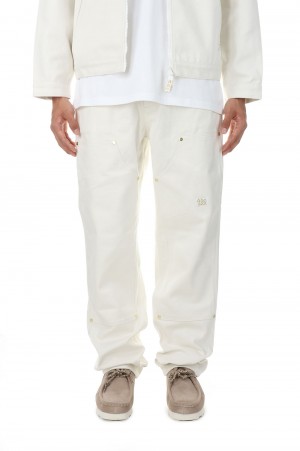 Abc. 123. Double Knee Pant / Selenite White（ABC123DKP100）