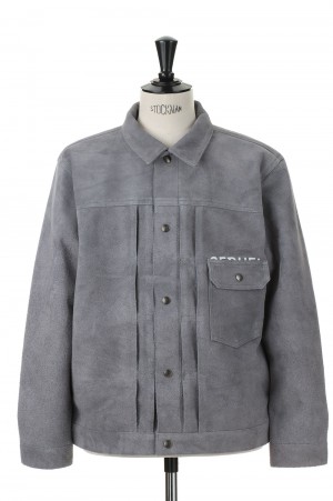 LEATHER  JACKET  / GRAY (SQ-22AW-JK-07)