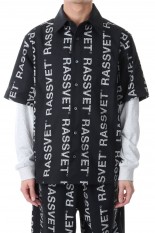 DESERT HYBRID SHIRT WOVEN KNIT / BLACK